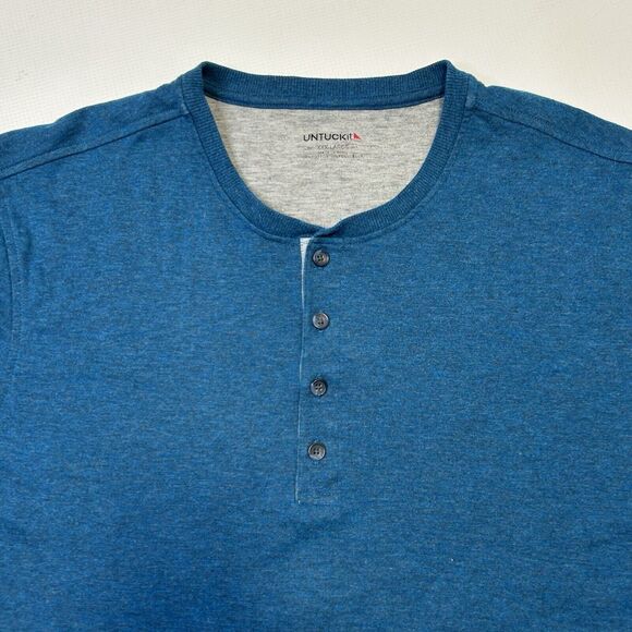 Untuckit Urey Grassi 40983 Long Sleeve Henley Shirt Men’s Size 3XL Button Lot 2 - Picture 15 of 16